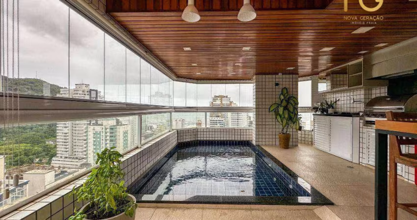 Apartamento com 4 dormitórios à venda, 205 m² por R$ 3.590.000,00 - Canto do Forte - Praia Grande/SP