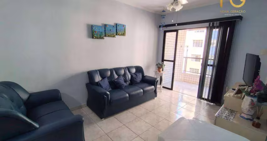 Apartamento 2 dormitórios,sacada vista mar guilhermina  r$ 480.000,00uite