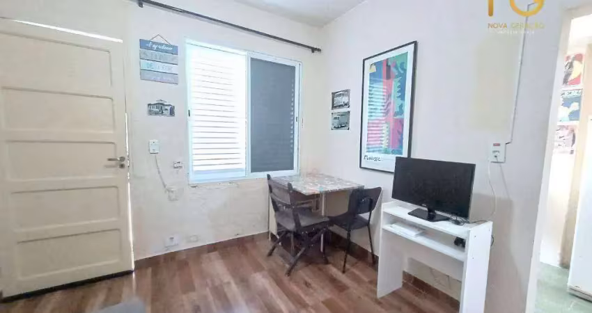 Kitnet com 1 dormitório à venda, 27 m² por r$ 225.000,00 - canto do forte - praia grande/sp