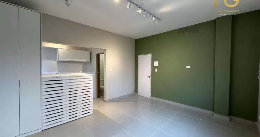 Kitnet com 1 dormitório à venda, 30 m² por r$ 220.000,00 - canto do forte - praia grande/sp