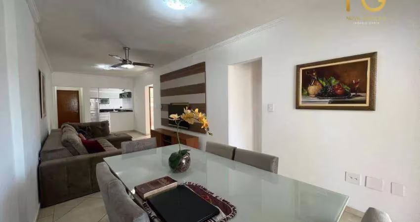 Apartamento com 3 dormitórios à venda, 120 m² por r$ 1.180.000,00 - canto do forte - praia grande/sp