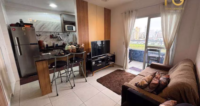 Apartamento com 2 dormitórios à venda, 57 m² por r$ 380.000,00 - vila guilhermina - praia grande/sp