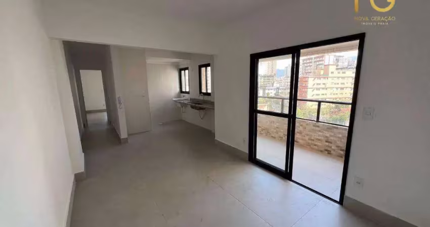 Apartamento com 1 dormitório à venda, 57 m² por r$ 365.000,00 - caiçara - praia grande/sp