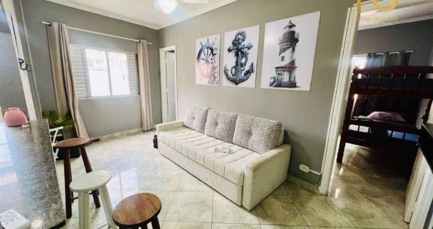 Apartamento com 2 dormitórios à venda, 51 m² por r$ 265.000,00 - aviação - praia grande/sp