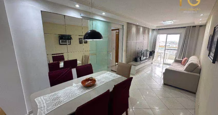Apartamento com 2 dormitórios à venda, 89 m² por r$ 520.000,00 - tupi - praia grande/sp