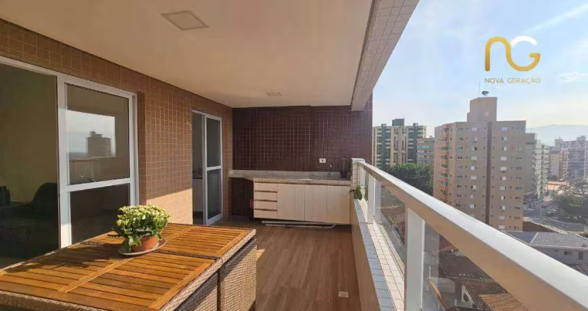 Apartamento com 2 dormitórios à venda, 91 m² por r$ 675.000,00 - tupi - praia grande/sp