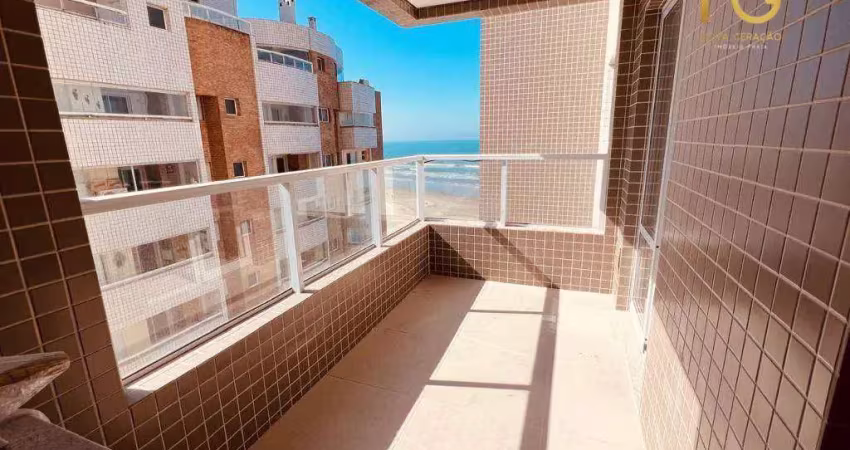 Oportunidade! apartamento beira mar- mirim- praia grande