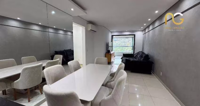 Apartamento com 3 dormitórios à venda, 124 m² por r$ 1.150.000,00 - canto do forte - praia grande/sp
