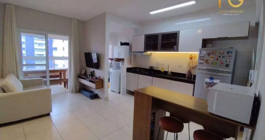 Apartamento com 1 dormitório à venda, 44 m² por r$ 350.000,00 - aviação - praia grande/sp