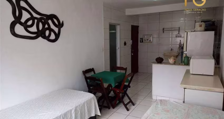 Kitnet com 1 dormitório à venda, 28 m² por r$ 199.000,00 - aviação - praia grande/sp