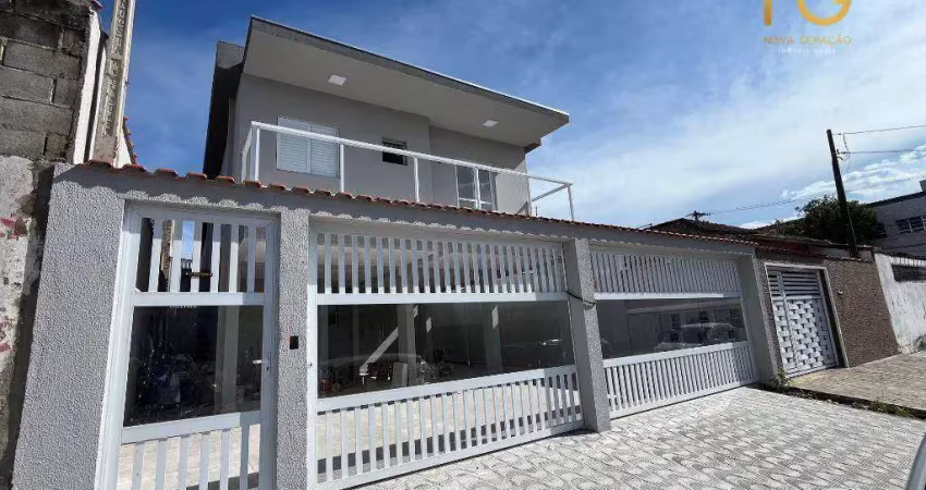 Casa com 2 dormitórios à venda por r$ 315.000,00 - vila tupiri - praia grande/sp