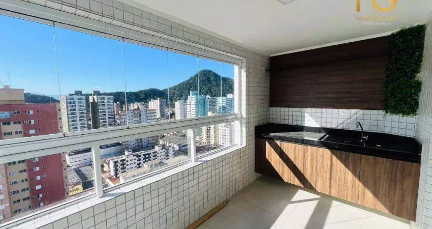 Apartamento com 2 dormitórios à venda, 84 m² por r$ 880.000,00 - canto do forte - praia grande/sp