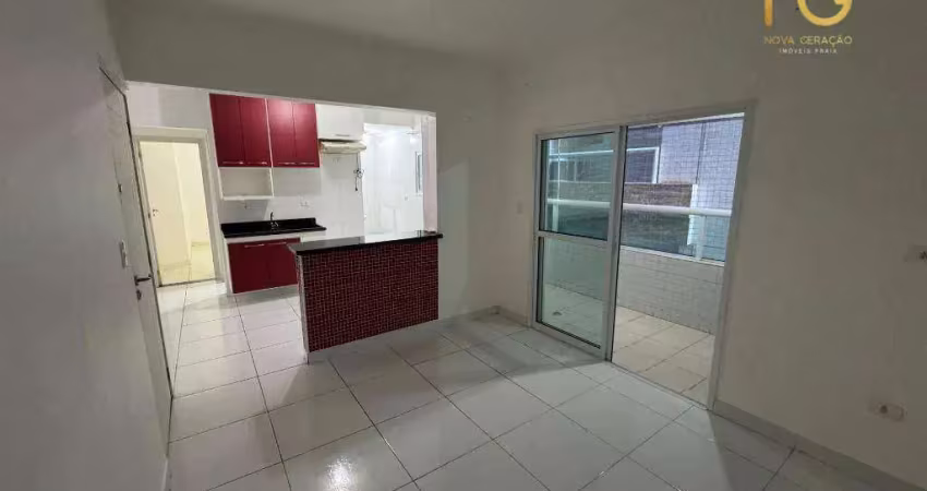 Apartamento com 1 dormitório à venda, 51 m² por r$ 335.000,00 - caiçara - praia grande/sp