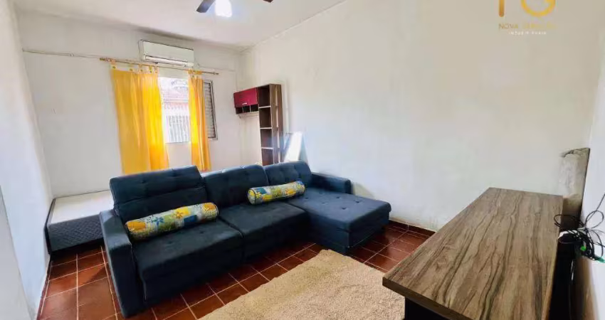 Kitnet com 1 dormitório à venda, 37 m² por r$ 165.000,00 - vilamar - praia grande/sp