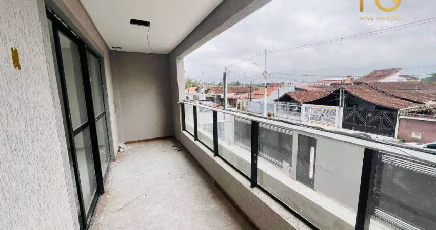 Casa com 3 dormitórios à venda, 124 m² por r$ 550.000 - caíçara- praia grande/sp