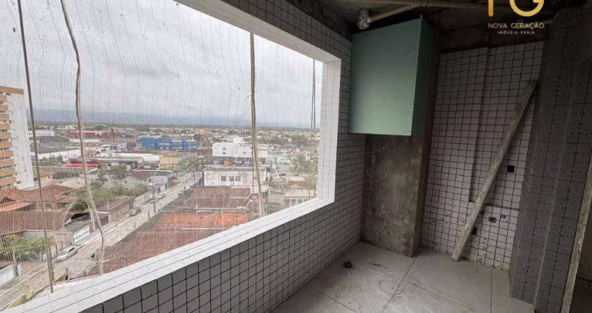 Apartamento ainda em obras à venda na  guilhermina - praia grande