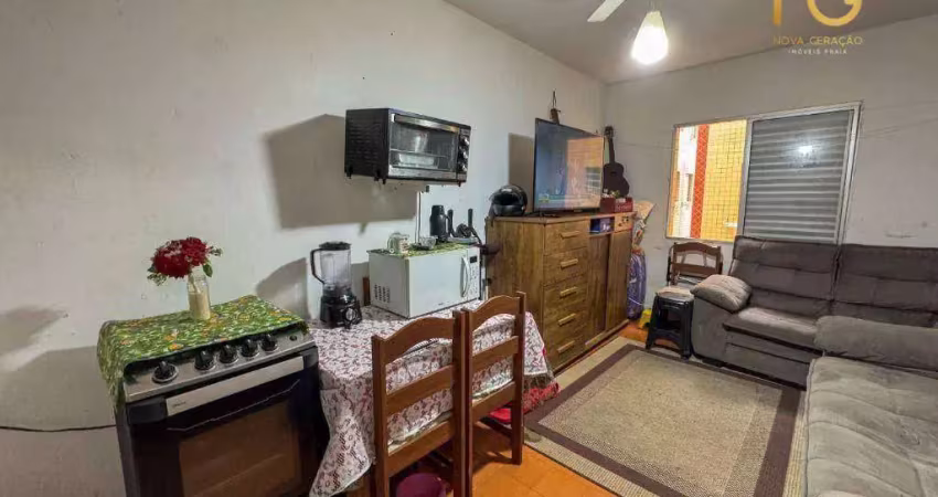 Kitnet com elevador com 1 dormitório à venda, 37 m² por r$ 230.000 - boqueirão - praia grande/sp