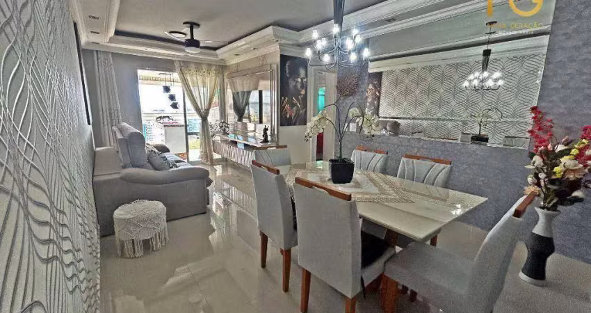Apartamento com 2 dormitórios à venda, 95 m² por r$ 880.000,00 - boqueirão - praia grande/sp