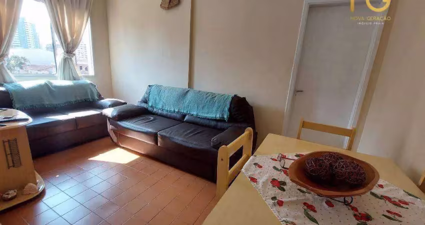 Apartamento com 1 dormitório à venda, 64 m² por r$ 295.000,00 - boqueirão - praia grande/sp