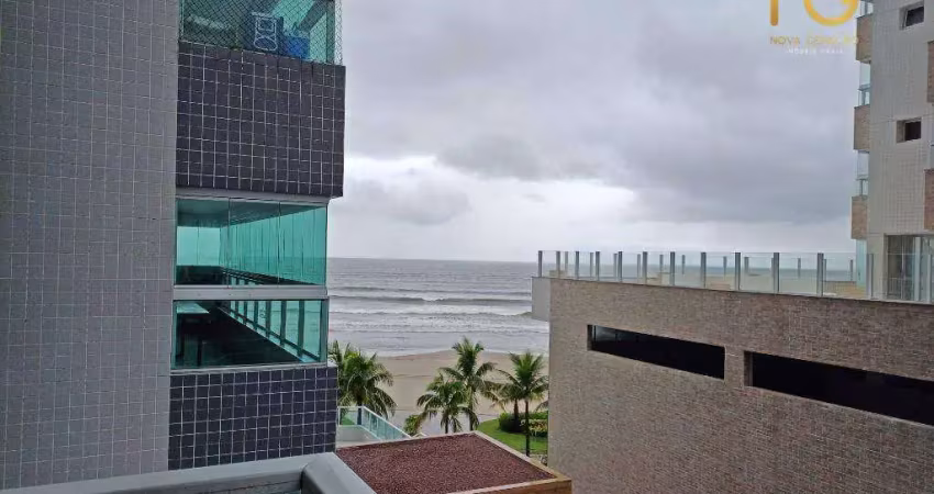 Apartamento com 2 dormitórios,sendo 1 suite, com sacada, à venda, 77 m² por r$ 530.000 - caiçara- praia grande/sp