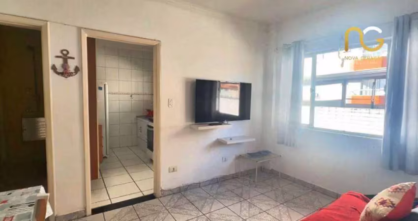 Apartamento com 1 dormitório à venda, 43 m² por r$ 250.000,00 - guilhermina - praia grande/sp