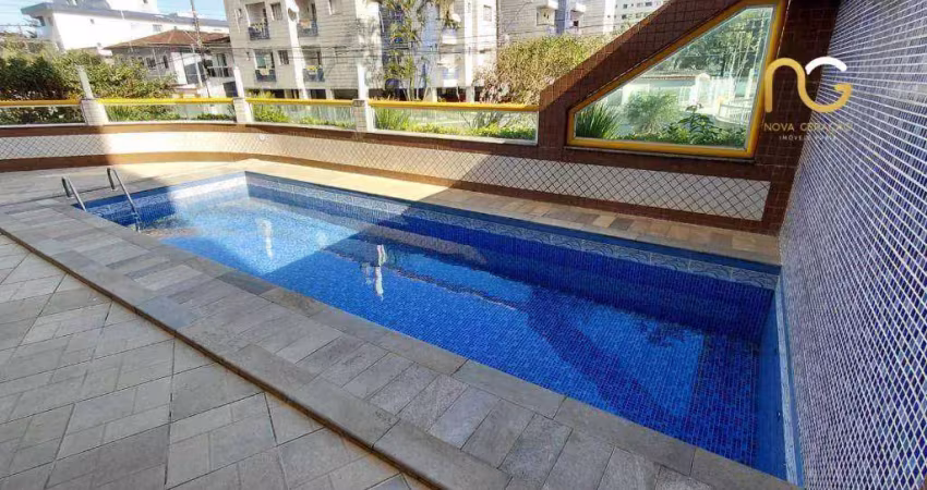 Apartamento com 1 dormitório à venda, 55 m² por r$ 285.000,00 - caiçara - praia grande/sp