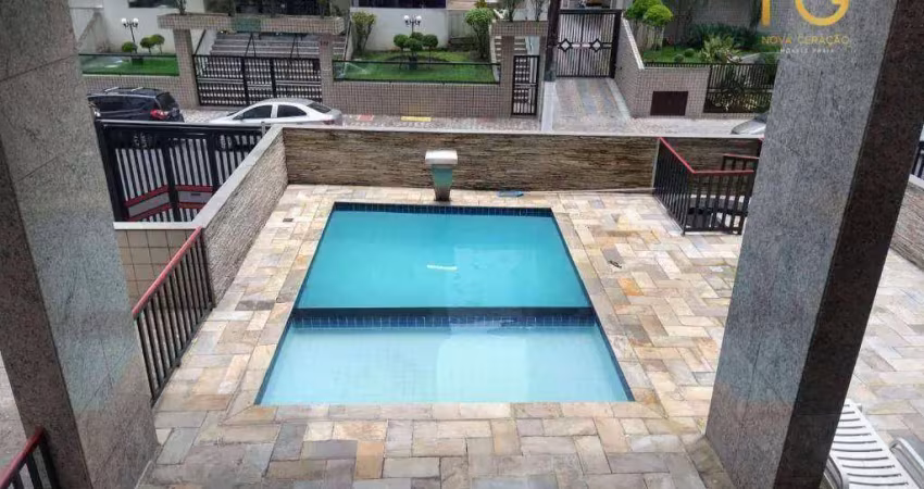 Cobertura com 3 dormitórios à venda, 104 m² por r$ 800.000,00 - tupi - praia grande/sp