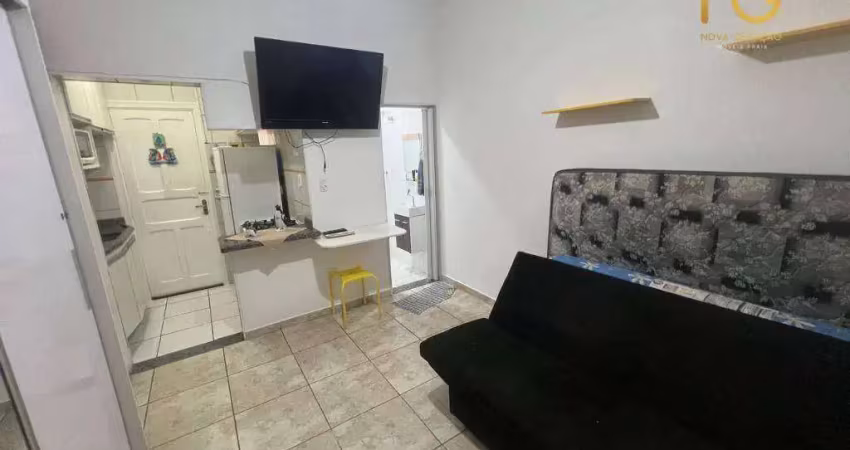 Kitnet com 1 dormitório à venda, 25 m² por r$ 190.000,00 - canto do forte - praia grande/sp