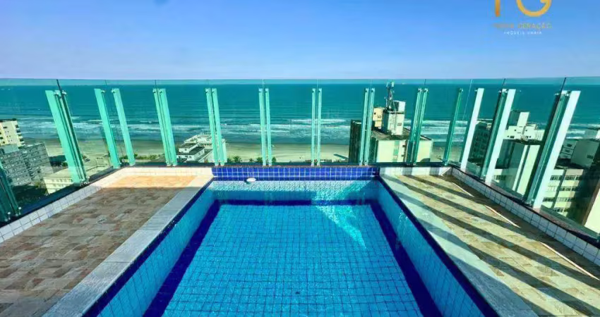 Cobertura com 3 dormitórios à venda, 281 m² por r$ 2.500.000,00 - tupi - praia grande/sp