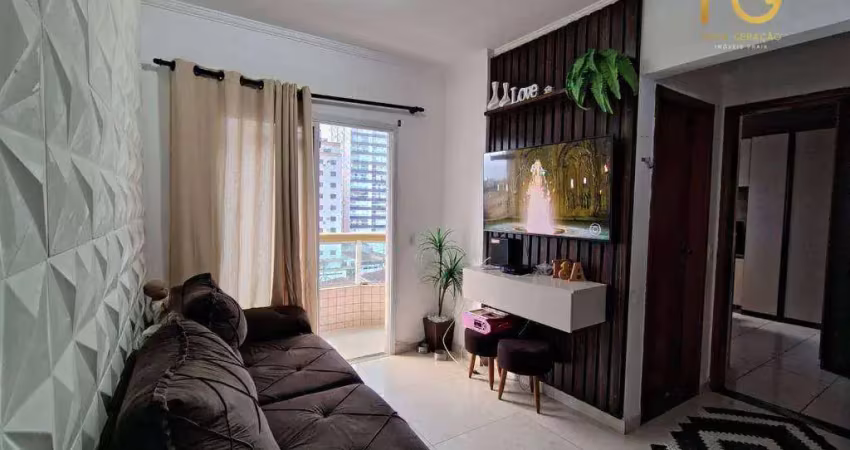 Apartamento com 2 dormitórios à venda, 70 m² por r$ 390.000,00 - tupi - praia grande/sp