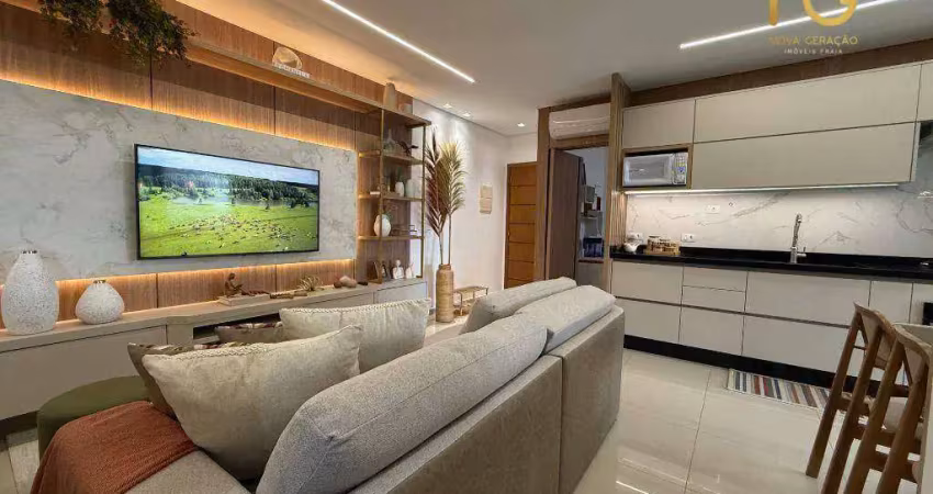 Apartamento garden com 3 dormitórios à venda, 279 m² por r$ 1.674.000,00 - canto do forte - praia grande/sp