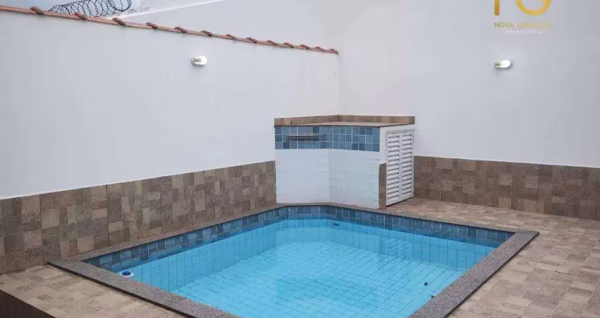 Casa com 2 dormitórios à venda, 75 m² por r$ 700.000 - caiçara - praia grande/sp