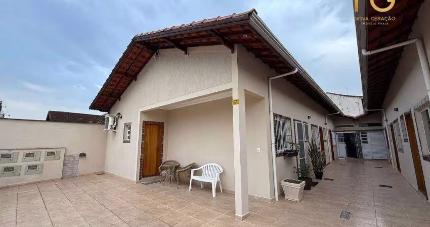 Casa com 1 dormitório à venda por r$ 195.000,00 - maracana - praia grande/sp