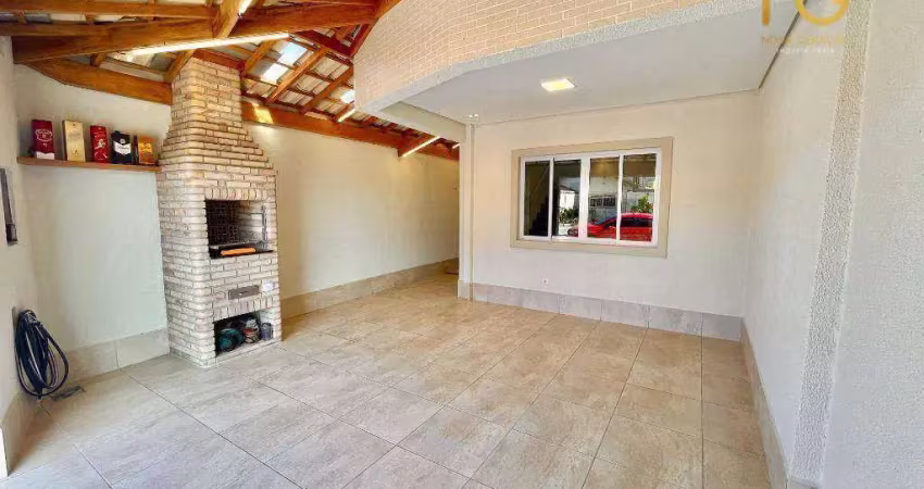 Sobrado com 2 dormitórios à venda, 90 m² por r$ 470.000,00 - maracanã - praia grande/sp