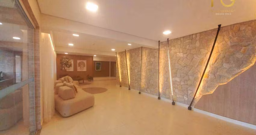 Apartamento com 3 dormitórios à venda, 117 m² por r$ 910.000,00 - vilamar - praia grande/sp