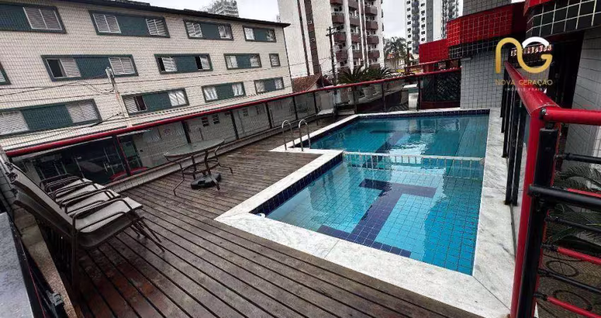 Apartamento com 1 dormitório à venda, 52 m² por r$ 340.000,00 - vila guilhermina - praia grande/sp