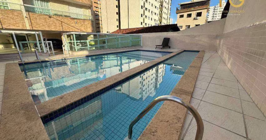 Apartamento com 1 dormitório à venda, 47 m² por r$ 295.000,00 - aviação - praia grande/sp