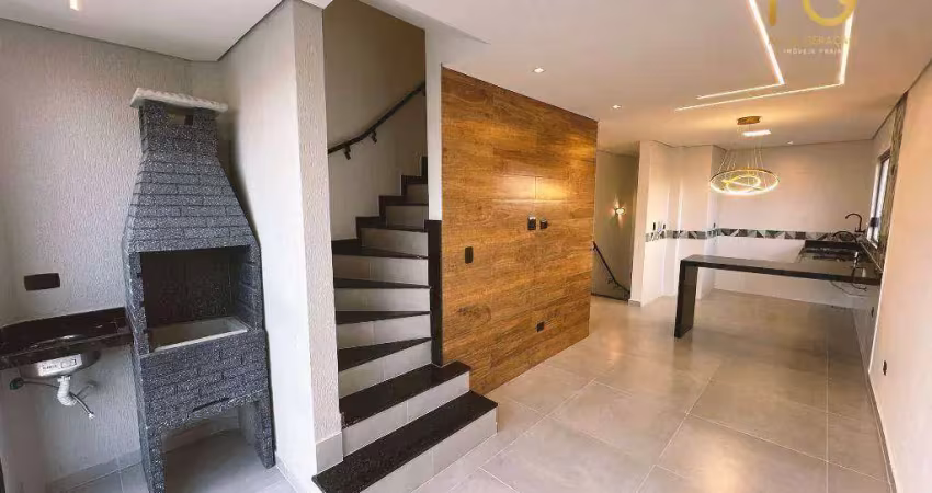 Apartamento duplex com 2 dormitórios à venda, 88 m² por r$ 460.000,00 - ocian - praia grande/sp