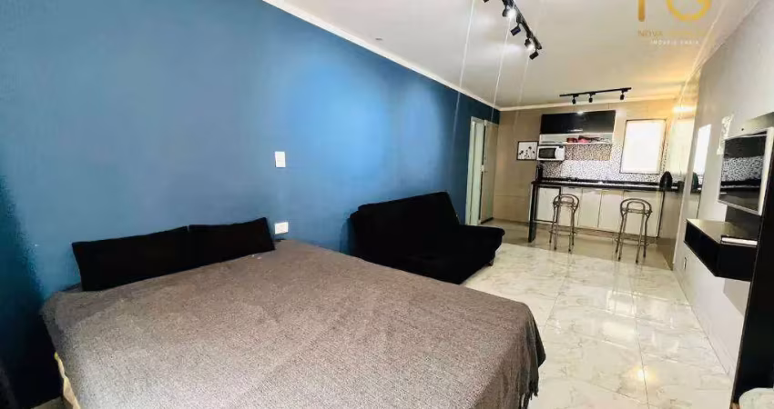 Kitnet com 1 dormitório à venda, 30 m² por r$ 185.000,00 - aviação - praia grande/sp