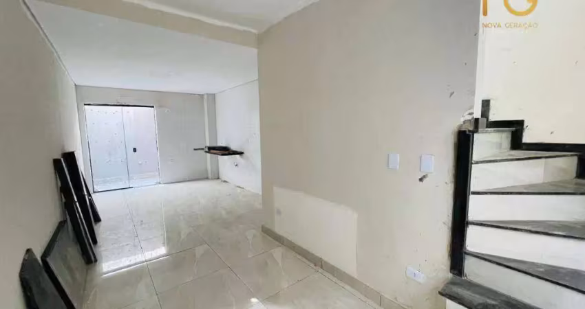 Sobrado com 2 dormitórios à venda por r$ 440.000,00 - vila guilhermina - praia grande/sp