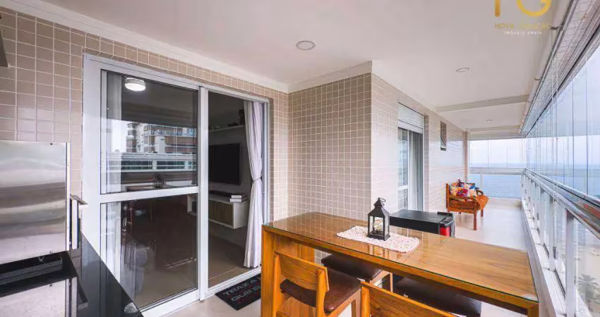 Apartamento com 3 dormitórios à venda, 130 m² por r$ 2.200.000,00 - canto do forte - praia grande/sp