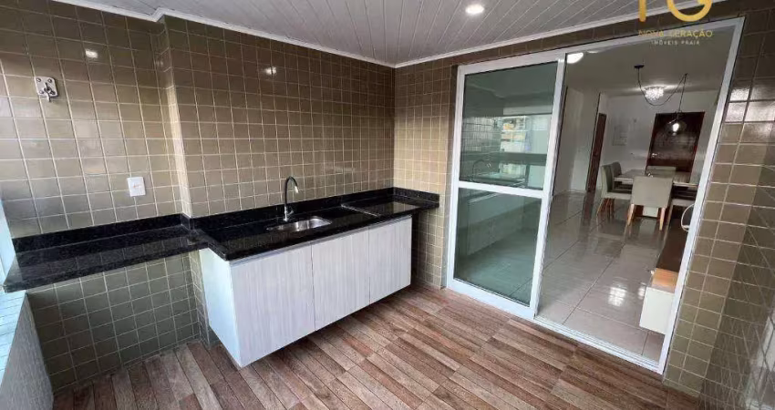 Apartamento com 3 dormitórios à venda, 103 m² por r$ 795.000,00 - canto do forte - praia grande/sp