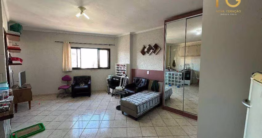 Kitnet com 1 dormitório à venda, 34 m² por r$ 180.000,00 - tupi - praia grande/sp