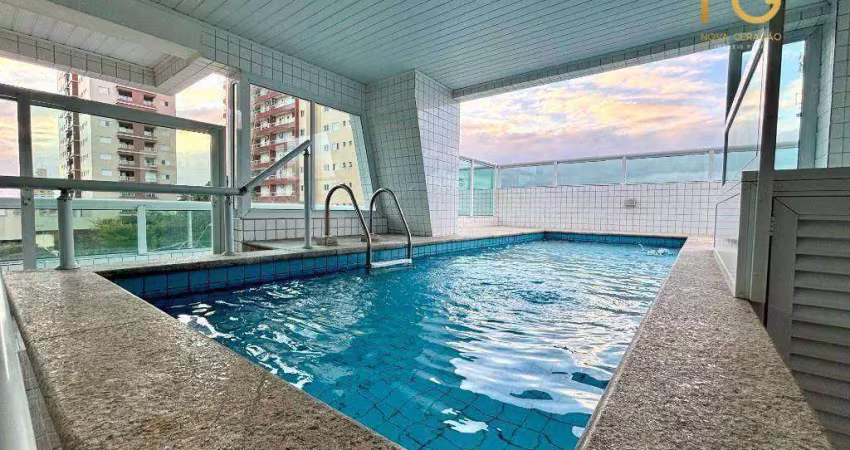 Apartamento com 1 dormitório à venda, 50 m² por r$ 330.000,00 - aviação - praia grande/sp