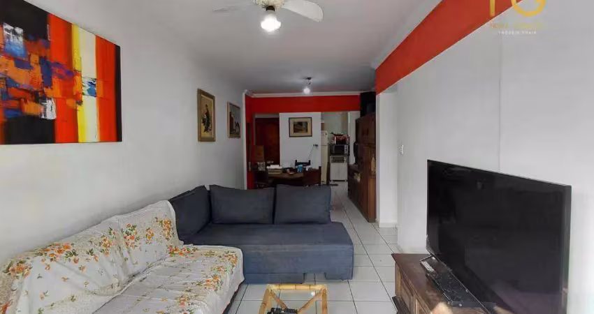 Apartamento com 2 dormitórios  com vista  mar à venda, 82 m² por r$ 430.000 - tupi - praia grande/sp