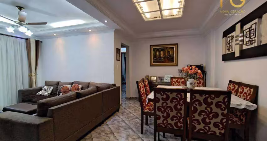 Apartamento 2 dormitórios com vista mar tupi  100 metros da praia r$ 480.000,00