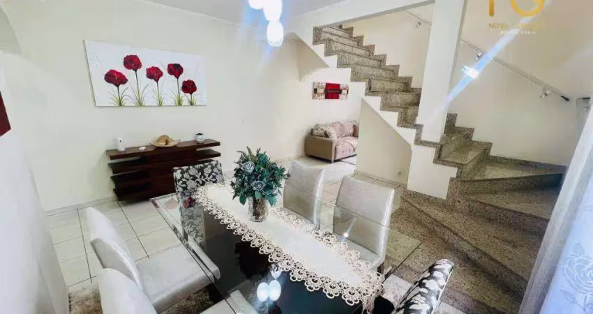 Sobrado com 3 dormitórios à venda, 120 m² por r$ 980.000,00 - boqueirão - praia grande/sp