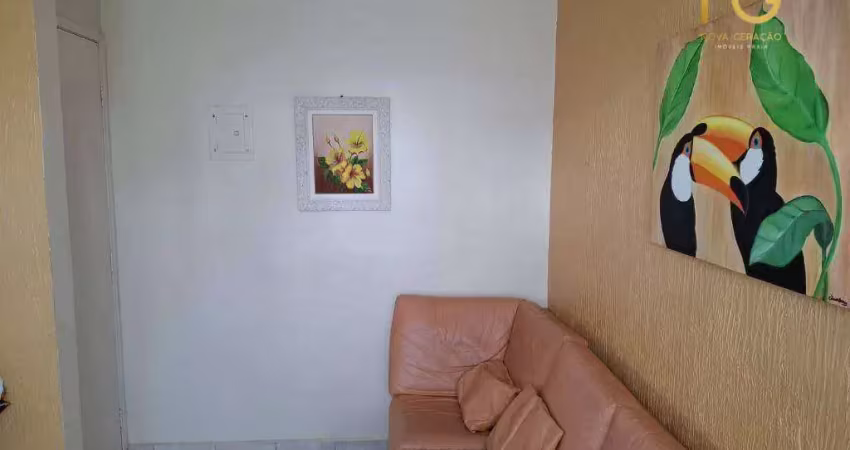 Kitnet com 1 dormitório à venda, 33 m² por r$ 215.000,00 - jardim imperador - praia grande/sp