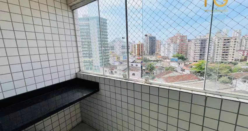 Apartamento com 2 dormitórios à venda, 65 m² por r$ 390.000,00 - vila guilhermina - praia grande/sp