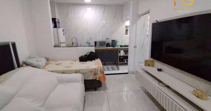 Kitnet com 1 dormitório à venda, 37 m² por r$ 245.000,00 - tupi - praia grande/sp